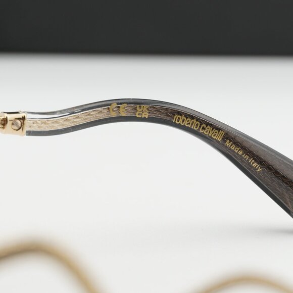 Roberto Cavalli SRC090M 0300 Aviator Sunglasses - Gold/Grey main image 5